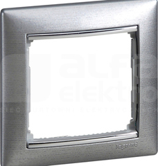 VALENA aluminium szczotkowane Ramka pojedyncza