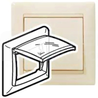 VALENA IP44 kremowy Ramka