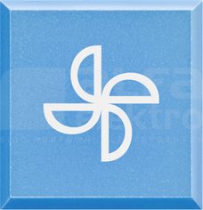 AXOLUTE symbol WENTYLATOR Przycisk modułowy