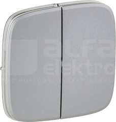 VALENA ALLURE aluminium Klawisz przycisku łącznika