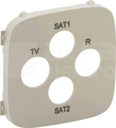 VALENA ALLURE kremowy Plakietka gniazda TV-RD-SAT-SAT