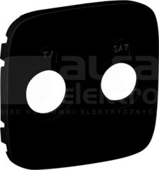 VALENA ALLURE czarny Plakietka gniazda TV-SAT końcowego