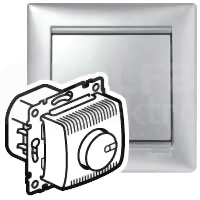 VALENA 100-1000W aluminium Ściemniacz obrotowy