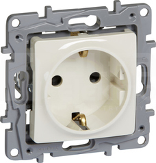 NILOE2 SCHUKO 2P+Z 16A kremowy Gniazdo
