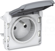 PLEXO55 2P+Z IP55 Mechanizm gniazda z przesłonami styków