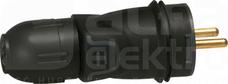HELMO 2P+Z 16A IP55 Wtyczka gumowa