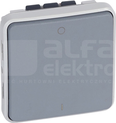 PLEXO 16A 2P 250V IP55 szary Łącznik