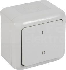 FORIX 10AX IP44 szary Łącznik podwójny