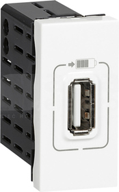 M45 5V USB biały Gniazdo zasilające