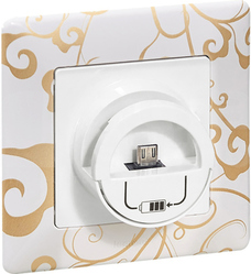 VALENA LIFE biały Ładowarka z wtykiem MICRO USB
