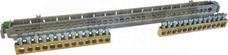 PRACTIBOXS N+PE 1x18 Listwa przyłączeniowa do rozdzielnic wnękowych