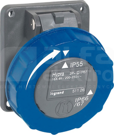 16A 2P+Z 230V HYPRA Gniazdo