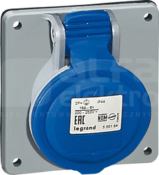 32A 3P+N+Z 230V IP44 Gniazdo stałe
