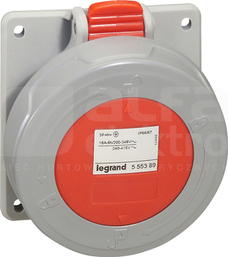 32A 3P+N+Z 400V IP67 Gniazdo tablicowe