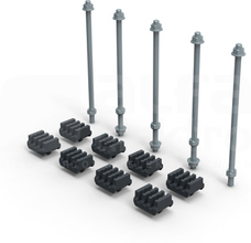 XL3S 75-125x5mm Zestaw adapterów szyn