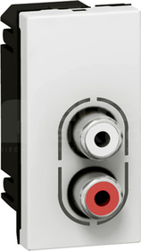 M45 audio 2RCA 1M Gniazdo żeńskie