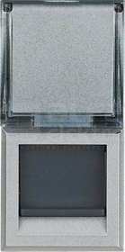 AXOLUTE RJ45 kat.6 UTP aluminium Gniazdo komputerowe