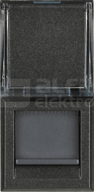 RJ45 kat.6 UTP antracyt Gniazdo komputerowe