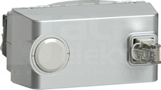 MOSAIC RJ45 kat.6 FTP 4-mod aluminium Wtyk z kablem zwijanym