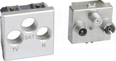 AXOLUTE aluminium Gniazdo TV-RD-SAT