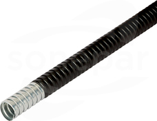 SILVYN FCE-V0 12/10.0X14.0 BK Metalowy peszel ochronny z płaszczem UV