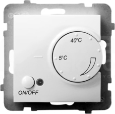 ARIA biały Regulator temperatury z czujnikiem napowietrznym