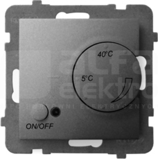 ARIA szary mat Regulator temperatury z czujnikiem napowietrznym