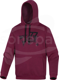 LECCO L Bordowo-czarny Bluza Sweat