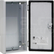 EB E-Box 150x300x80 RAL7035 Obudowa z płytą montażową metalowa
