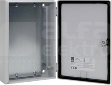 EB E-Box 200x300x80 RAL7035 Obudowa z płytą montażową metalowa