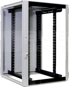 DK TS IT 800x1200x800 24U Szafa drzwi szklane pełne metalowa