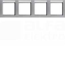 Q.3 aluminium aksamit Ramka 4-krotna pozioma z polem opisowym