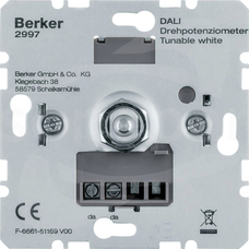 2997 DALI biały Potencjometr obrotowy