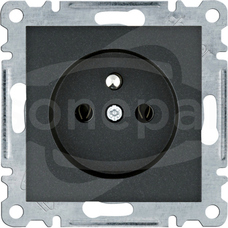 LUMINA 2P+Z 250V 16A czarny Gniazdo zasilające z uziemieniem