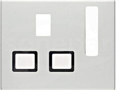 K.5 aluminium Płytka czołowa gniazda GB