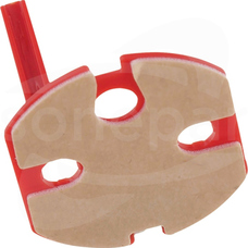 B.KWADRAT czerwony Klucz do gniazda DATA z uziemieniem