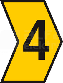 HGDC1-3 4-PVC-YE żółty Oznacznik