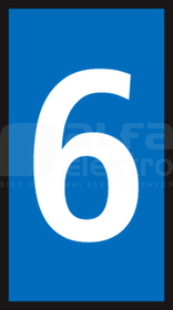 WIC2-6-PA66-BU niebieski Oznacznik zatrzaskowy