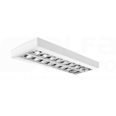 MONZA II NEW 228W G5 PAR DI IP20 Oprawa świetlówkowa rastrowa natynkowa