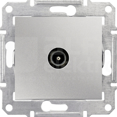 SEDNA 8dB aluminium Gniazdo TV przelotowe