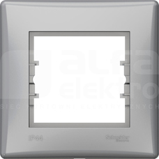 SEDNA IP44 aluminium Ramka 1-krotna