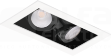 KARDO MINI 2x COB 15W/830 1080lm biały/czarny Oprawa LED