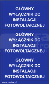PLB 79x40mm niebieski GŁ.WYŁ.DC INST.FOT (30szt) Zeszyt z etykietami