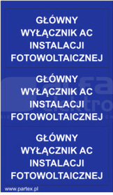 PLB 79x40mm niebieski GŁ.WYŁ.AC INST.FOT (30szt) Zeszyt z etykietami