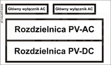 PLB 120x26.3mm bia.ROZ.PV-AC,DC,GŁ.WYŁ.AC (40szt) Zeszyt z etykietami