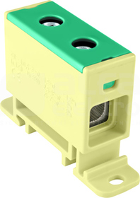 ZGX 35MM2 1x35 ŻÓŁTO - ZIELONA Złączka na szynę TH