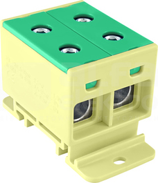 ZGX 35MM2 2x35 ŻÓŁTO - ZIELONA Złączka na szynę TH