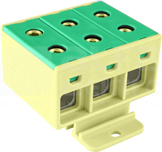 ZGX 35MM2 3x35 ŻÓŁTO - ZIELONA Złączka na szynę TH