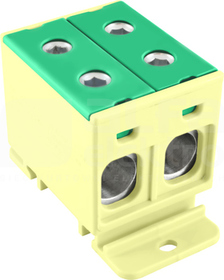 ZGX 50MM2 2x50 ŻÓŁTO - ZIELONA Złączka na szynę TH