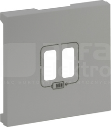 NILOE STEP USB A+A 2,4A aluminium Plakietka